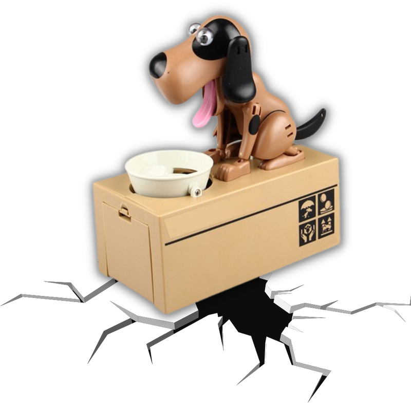 Welpenhund-Sparschwein