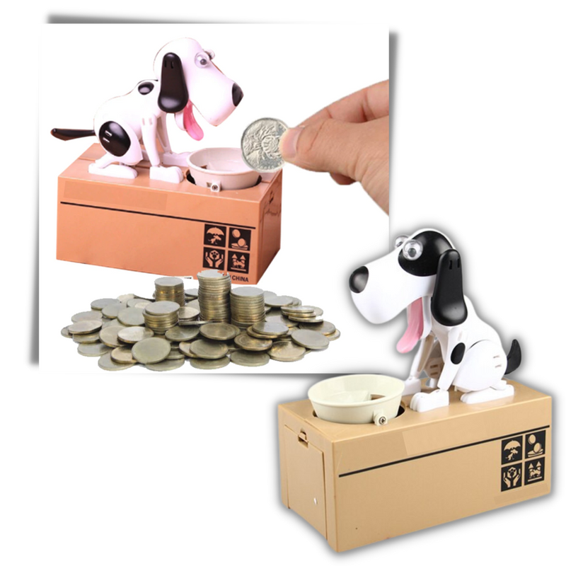 Welpenhund-Sparschwein