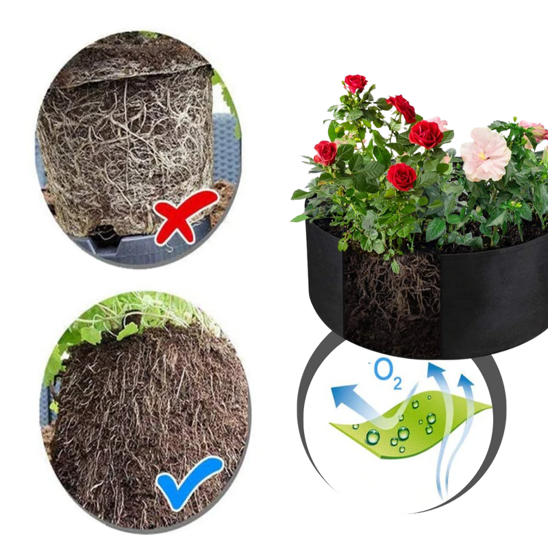 Erhöhter Filz Pflanzentopf für Pflanzen