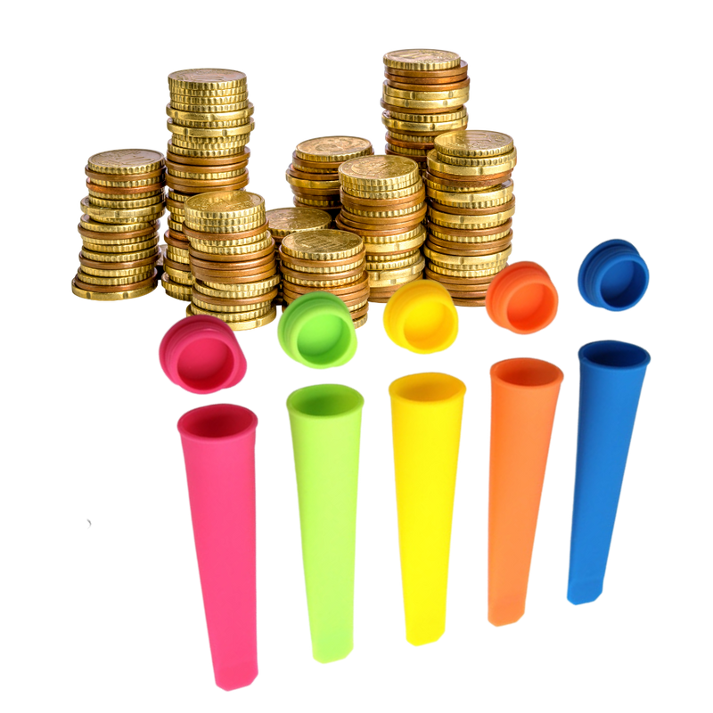 5er-Pack Silikonformen für Eis am Stiel