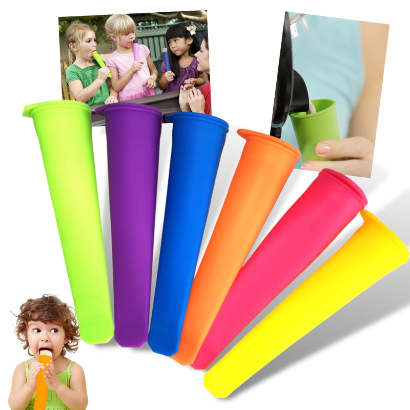 5er-Pack Silikonformen für Eis am Stiel