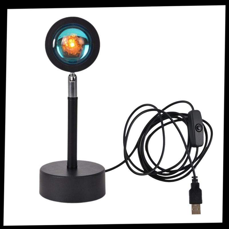 Farbiger Lichtprojektor LED-Schreibtischlampe