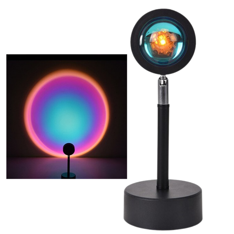Farbiger Lichtprojektor LED-Schreibtischlampe