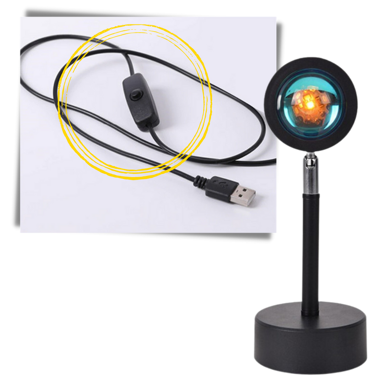 Farbiger Lichtprojektor LED-Schreibtischlampe