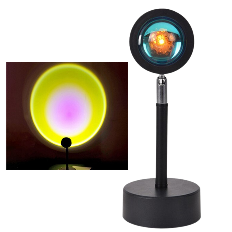Farbiger Lichtprojektor LED-Schreibtischlampe