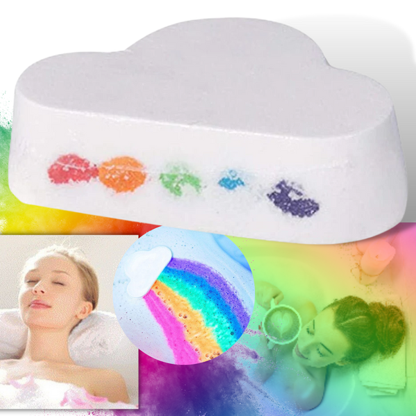 Bunte Meersalz-Badebombe