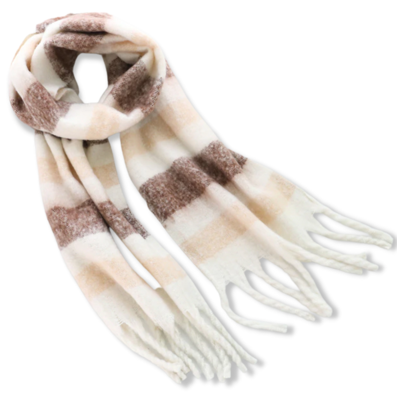Karierter Winterschal für Frauen