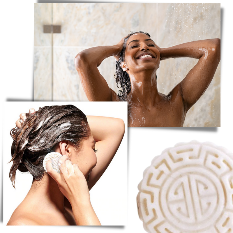 Festes Reis Shampoo & Haarspülung Bar