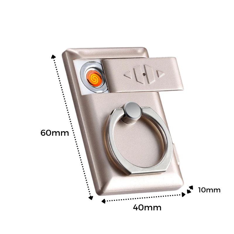 Telefon-Ring mit Feuerzeug