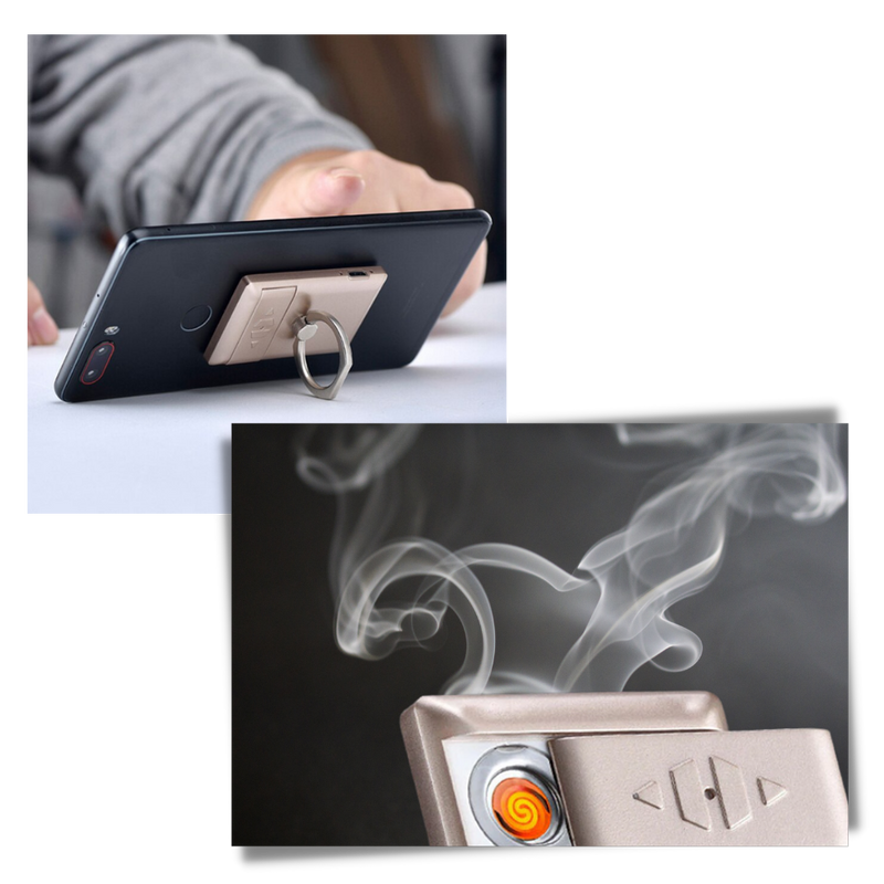 Telefon-Ring mit Feuerzeug