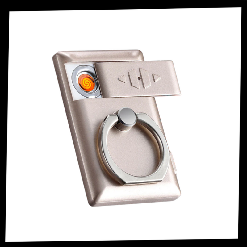 Telefon-Ring mit Feuerzeug