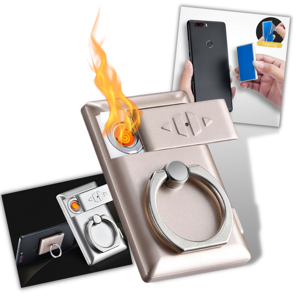 Telefon-Ring mit Feuerzeug