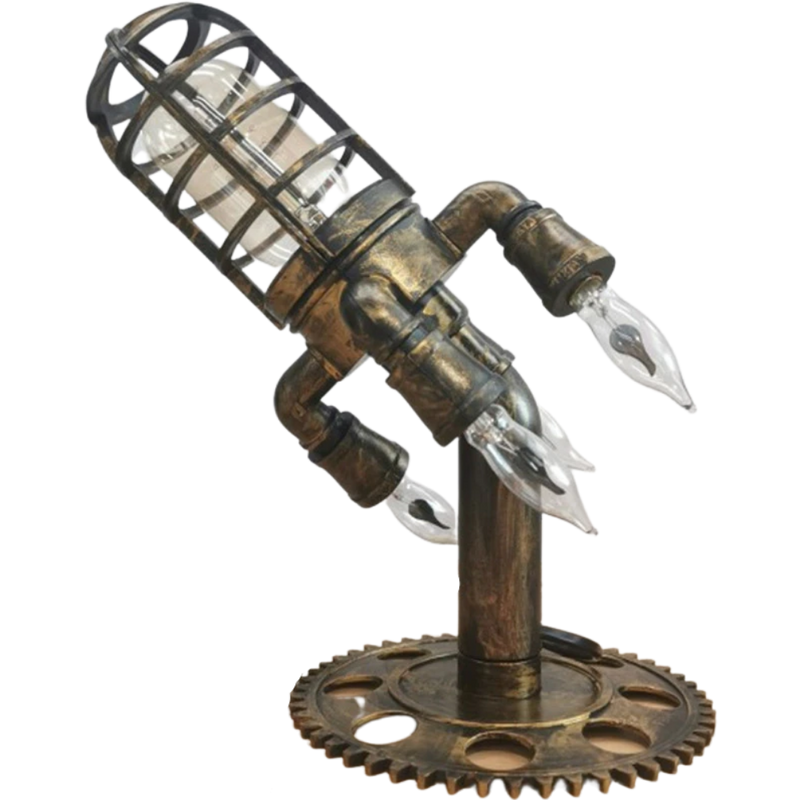 Raketenförmige LED-Lampe