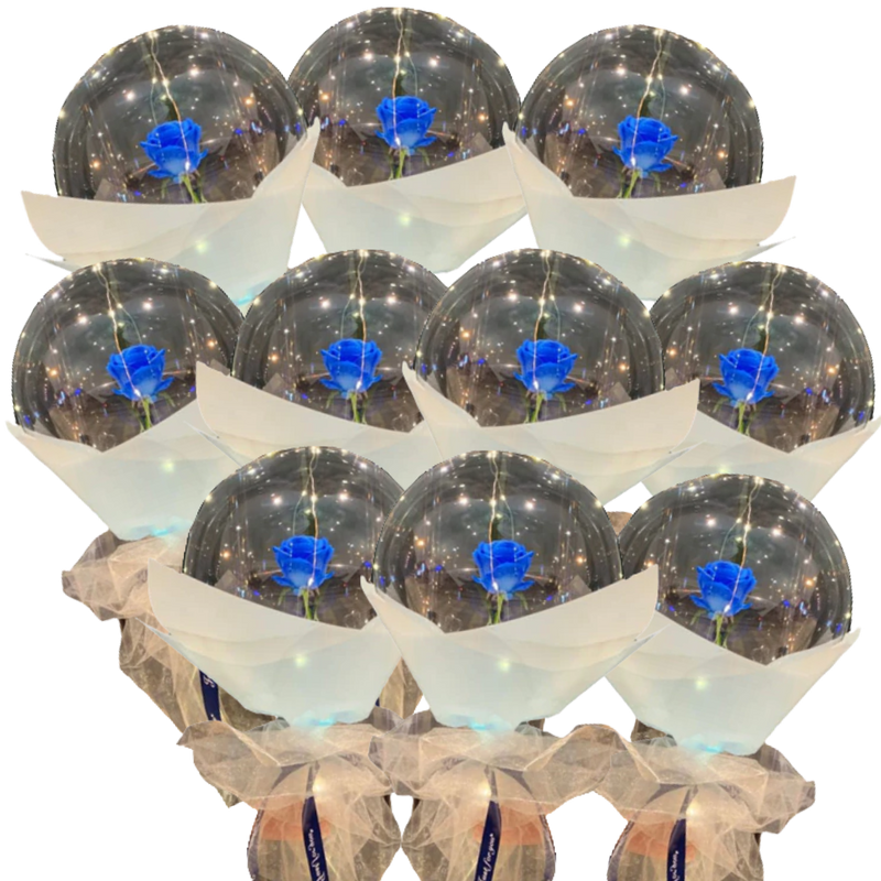 Wunderschöne Rosen LED Ballon