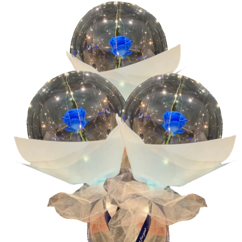 Wunderschöne Rosen LED Ballon