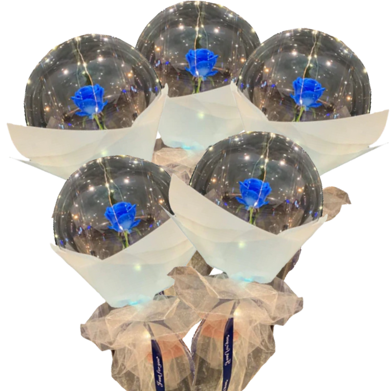 Wunderschöne Rosen LED Ballon