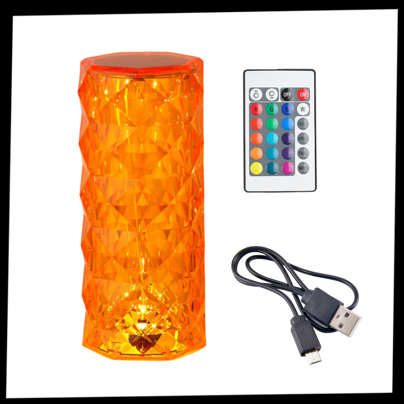 Luxuriöse Kristall-Tischlampe