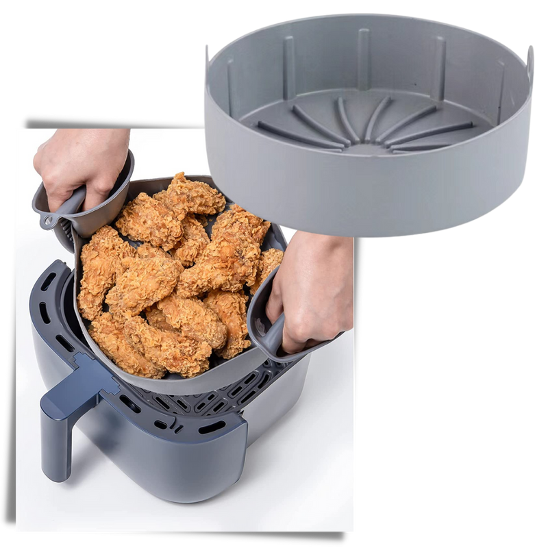 Wiederverwendbare Silikonpfanne für die Heißluftfritteuse