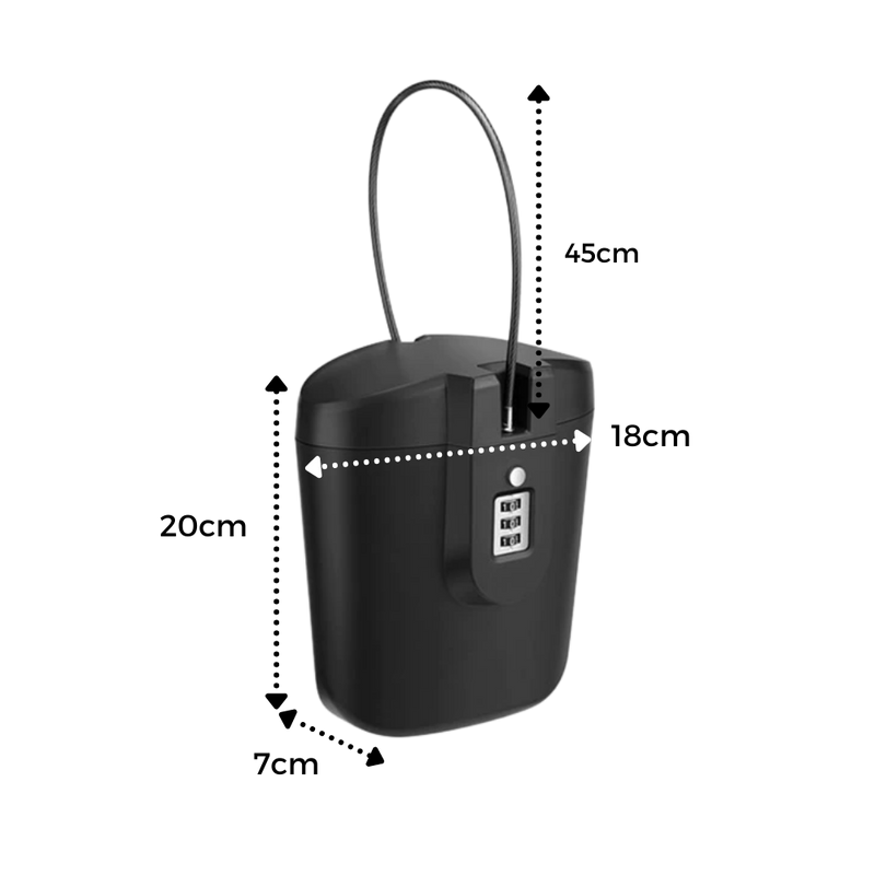 Tragbare Tresorbox mit Handgriff