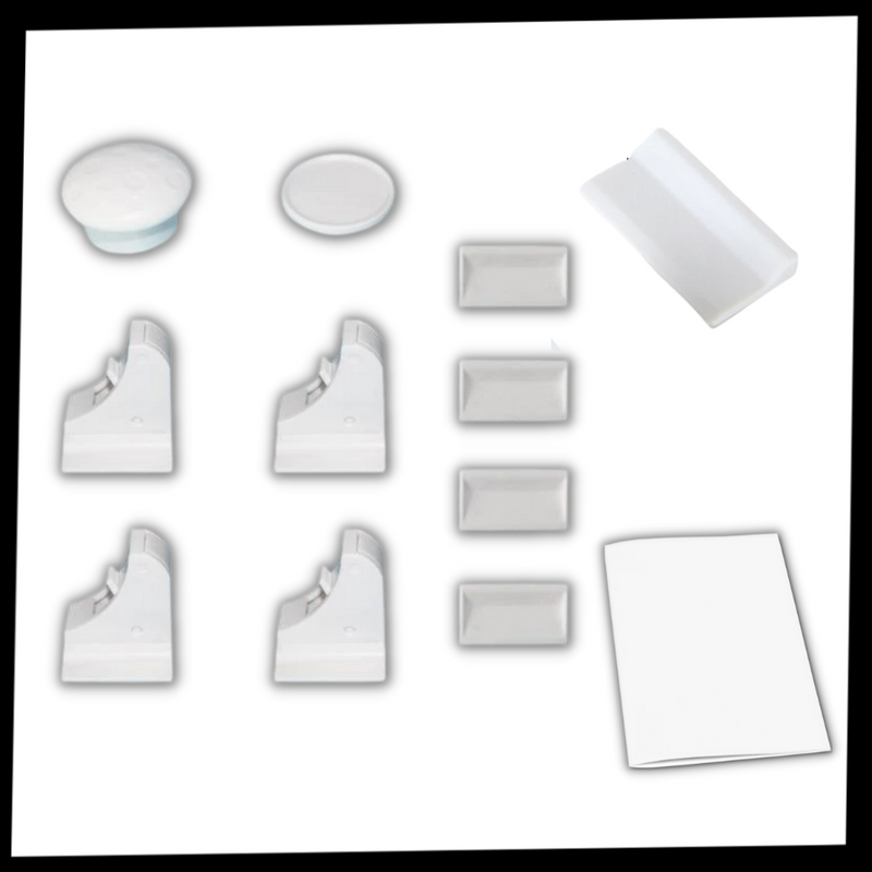 Packung mit 4 magnetischen Kindersicherheits-Schrankschlössern