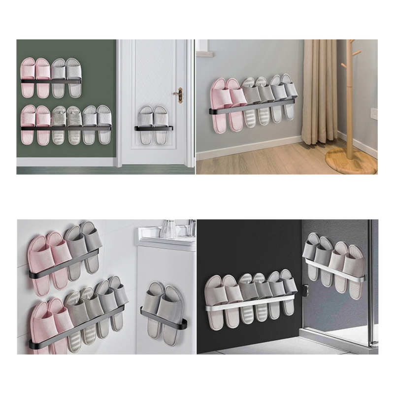 Pantoffelständer aus Aluminium für die Wandmontage