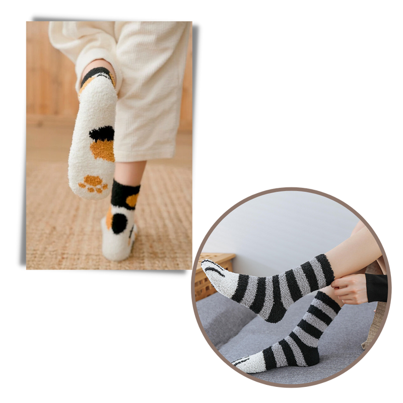Katzenpfote Wintersocken