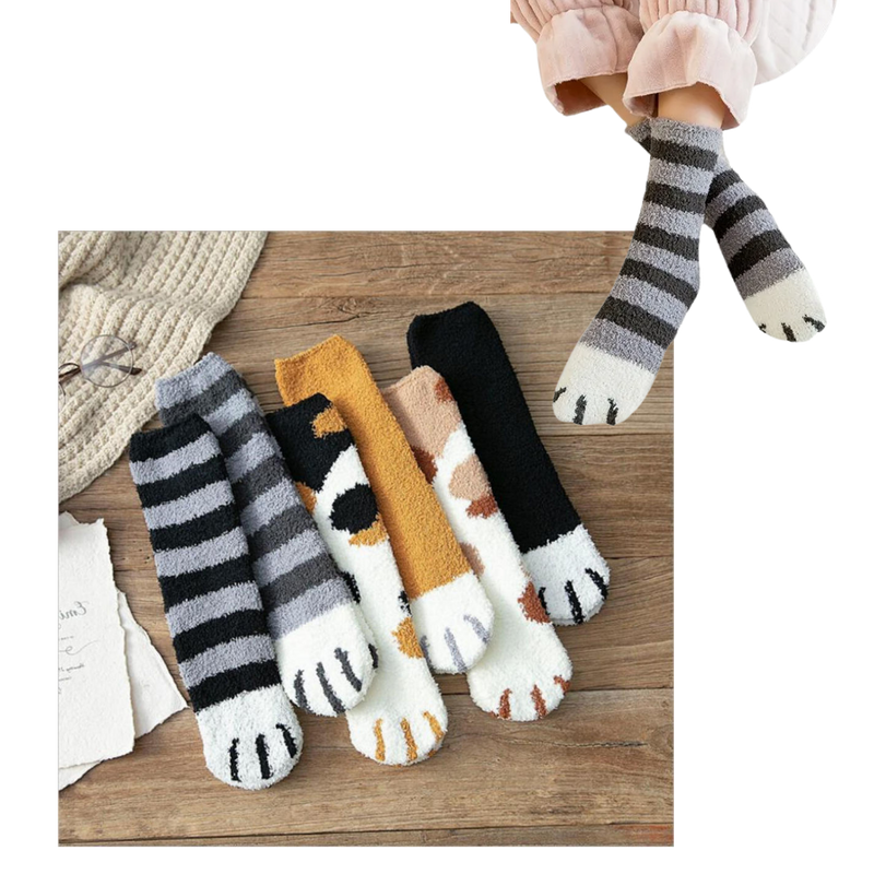Katzenpfote Wintersocken