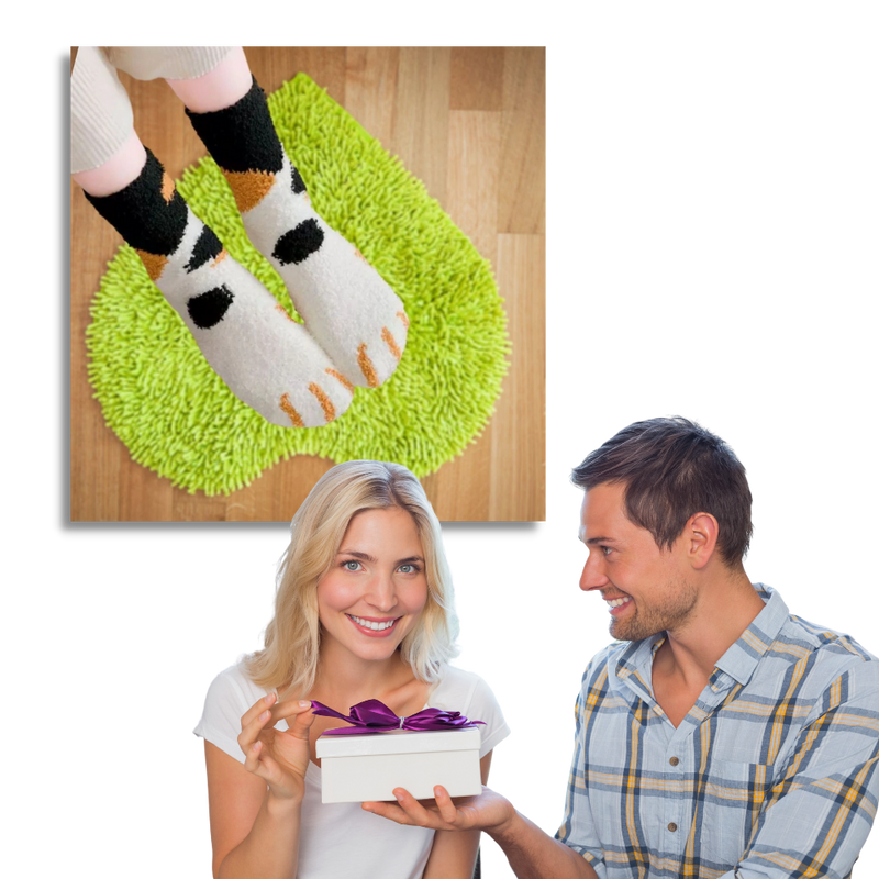 Katzenpfote Wintersocken