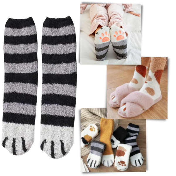 Katzenpfote Wintersocken