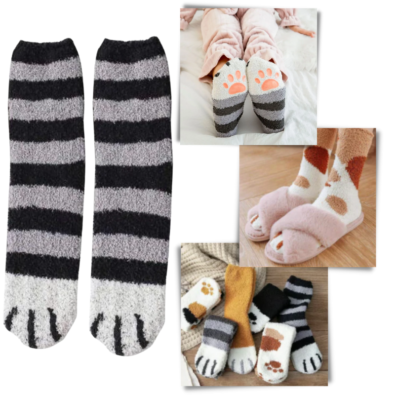 Katzenpfote Wintersocken