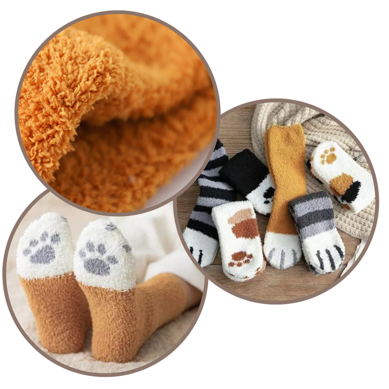 Katzenpfote Wintersocken