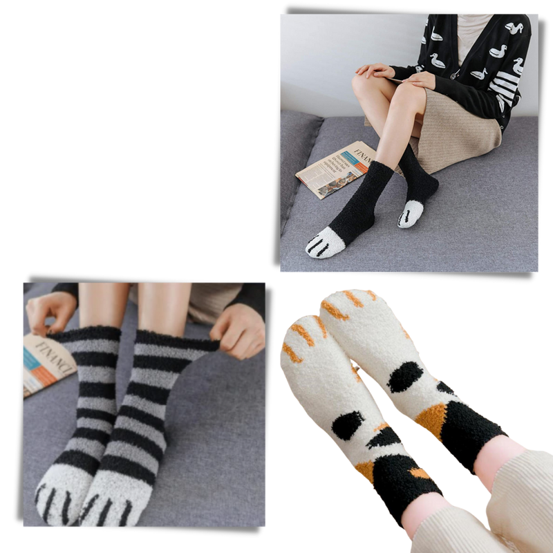 Katzenpfote Wintersocken