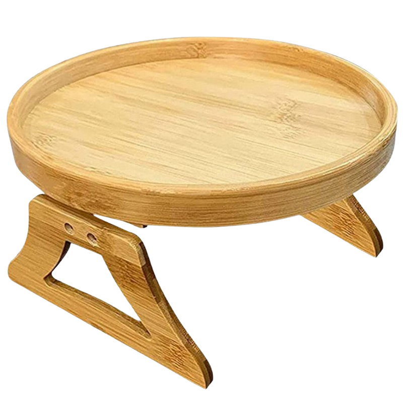 Klappbarer Armlehnentisch aus Holz