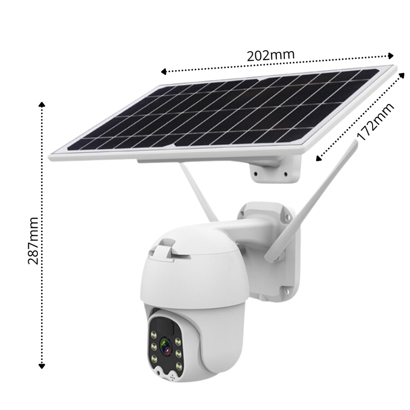 Solarbetriebene Außenkamera