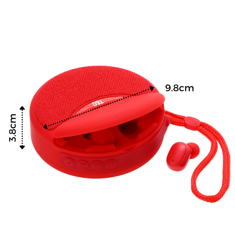 Kabelloser Bluetooth-Lautsprecher mit Kopfhörern