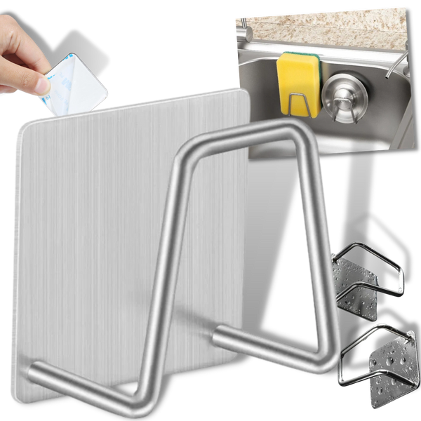 2er-Pack Edelstahl-Schwammhalter