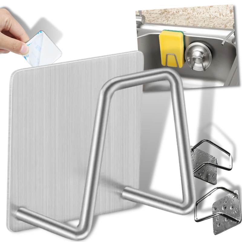 2er-Pack Edelstahl-Schwammhalter