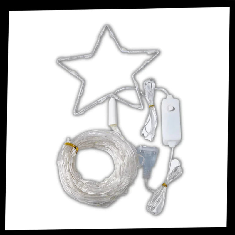 Weihnachtsbaum Wasserfall Lichterketten