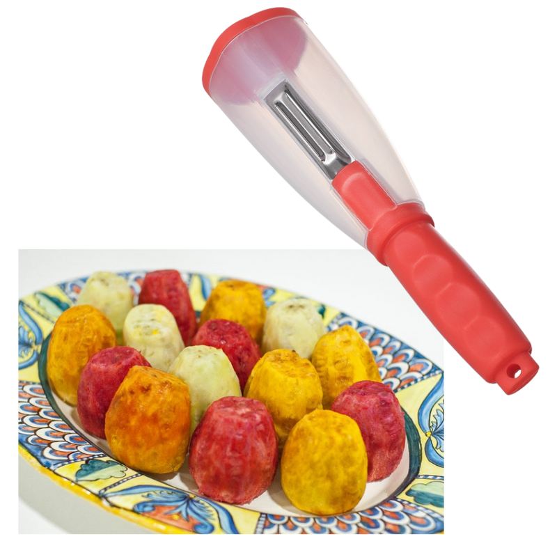 Obst- und Gemüseschäler mit Auffangbehälter