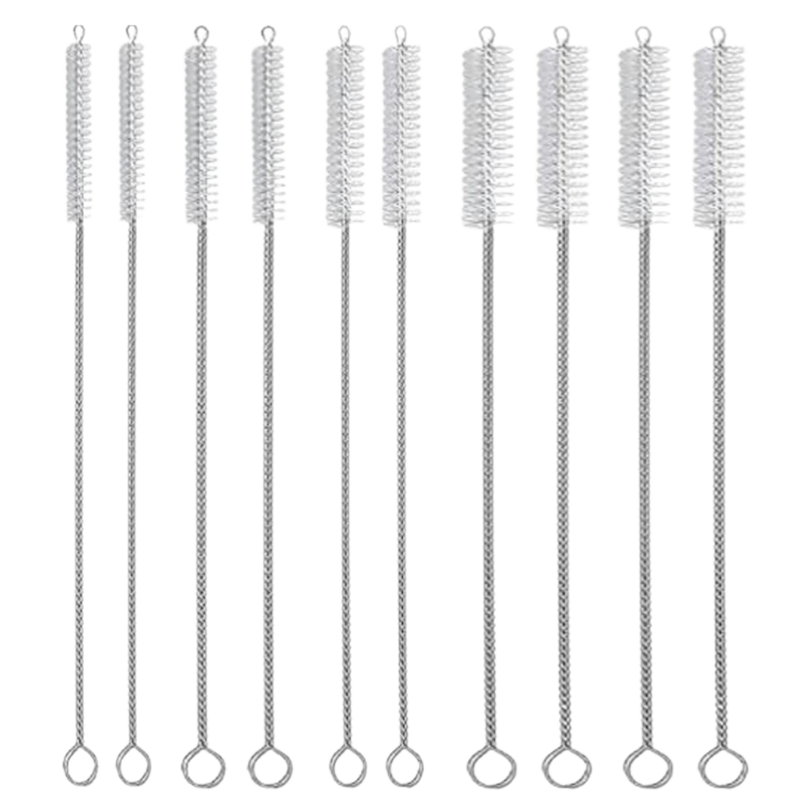 10er-Pack Strohhalm-Reinigungsbürste