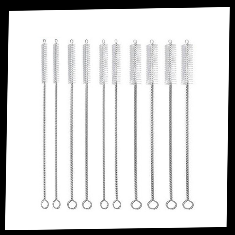 10er-Pack Strohhalm-Reinigungsbürste