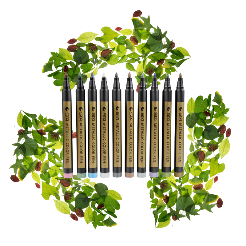 10er-Pack Metallic-Farbmarker