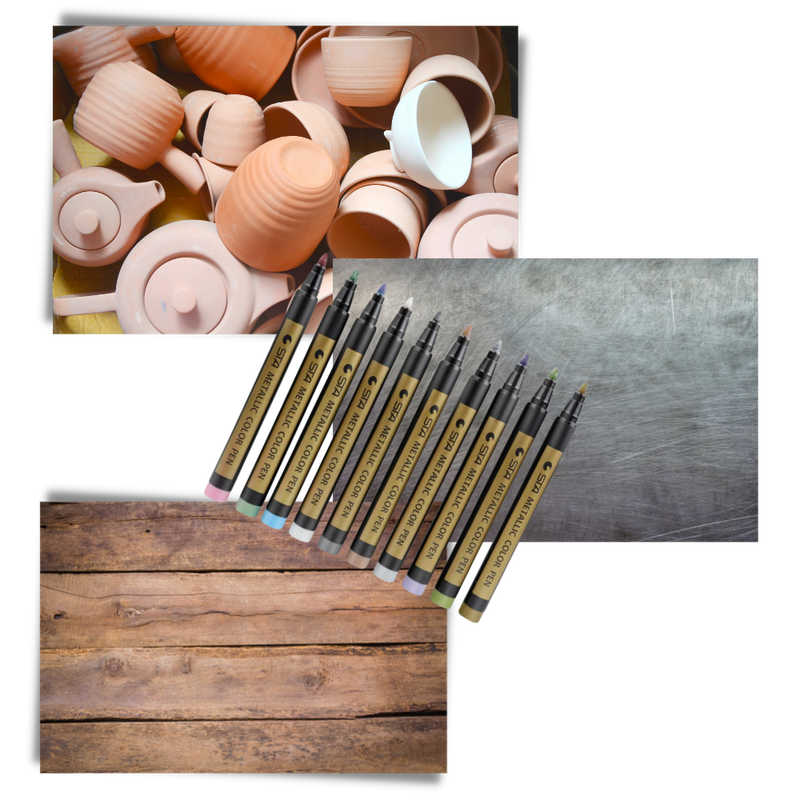 10er-Pack Metallic-Farbmarker