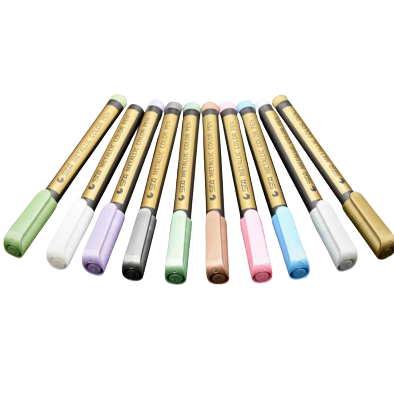 10er-Pack Metallic-Farbmarker