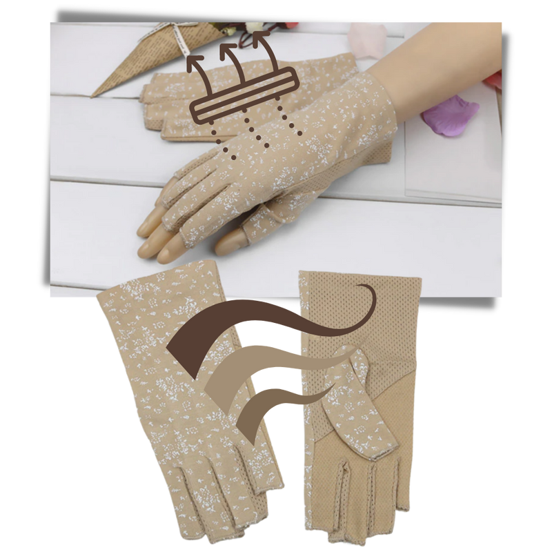 Modische Handschuhe aus Baumwolle mit UV-Schutz