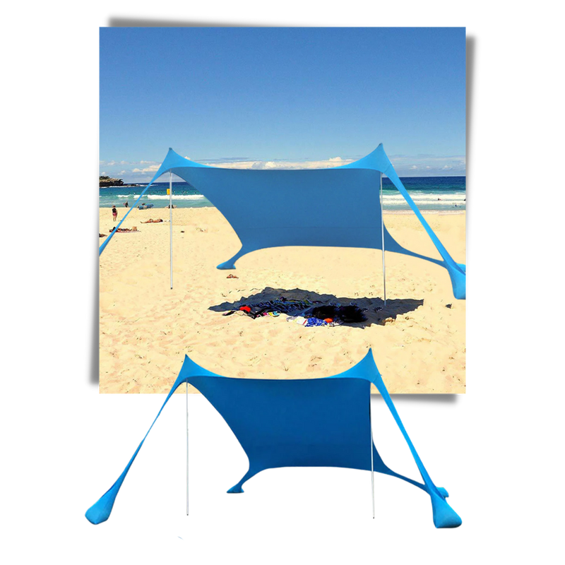 Leichtes Sonnenschutzzelt für den Strand