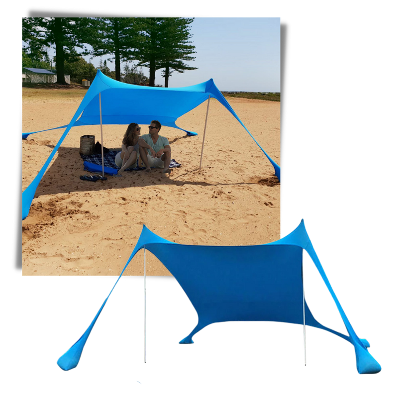 Leichtes Sonnenschutzzelt für den Strand