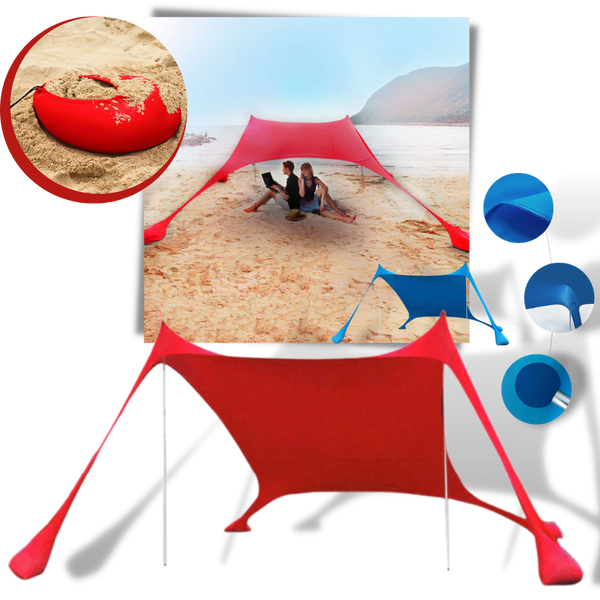 Leichtes Sonnenschutzzelt für den Strand