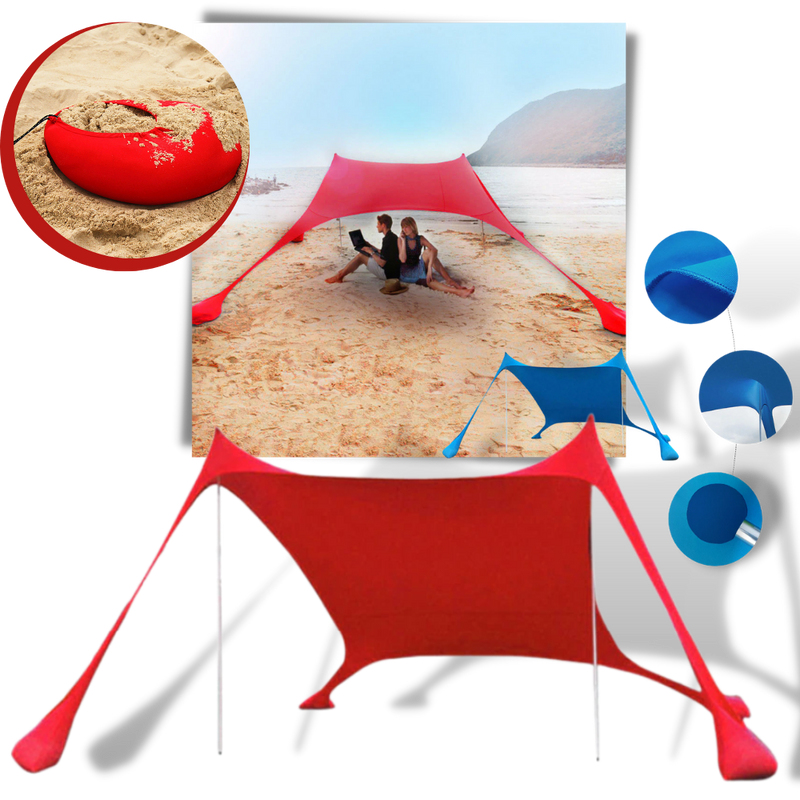 Leichtes Sonnenschutzzelt für den Strand