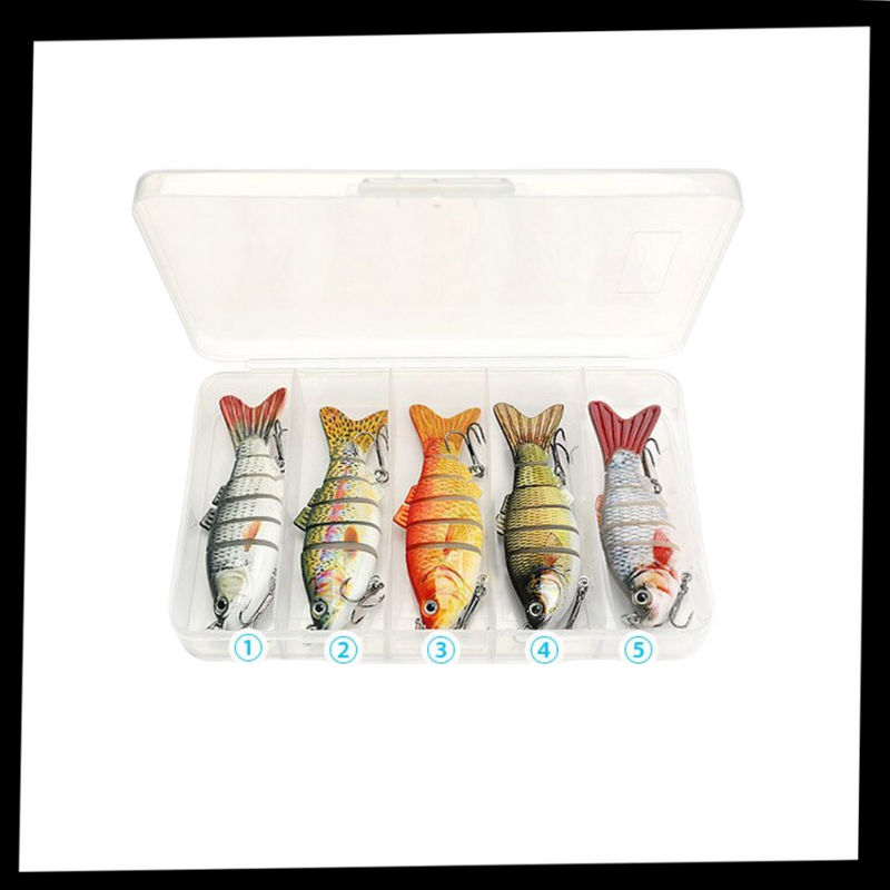 Set mit künstlichen Wobbler-Angelködern